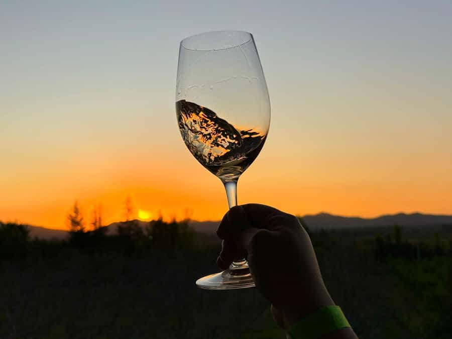 Alyan Family sunset winery - Dinner and more wine indoors