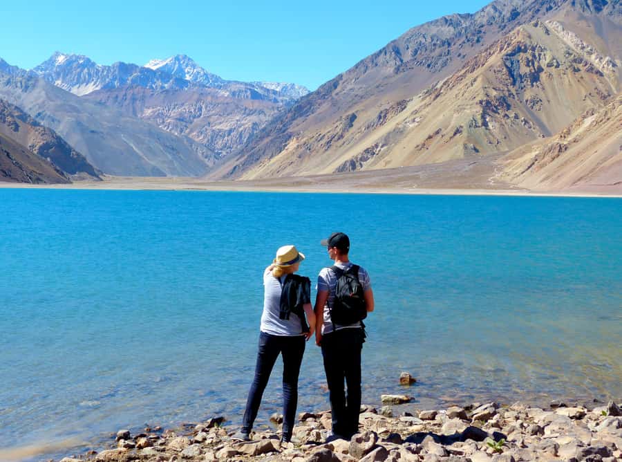 Andes Day Lagoon: Embalse El Yeso Tour from Santiago - Seeing the mountains around the reservoir