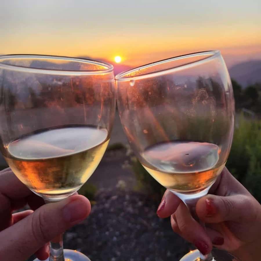 Andes sunset - Cordillera Andes panoramic with picnic - From Santiago streets to the high Andes