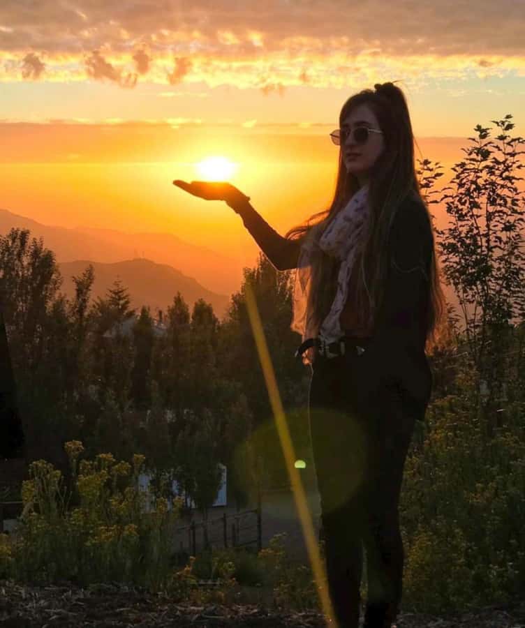 Andes sunset - Cordillera Andes panoramic with picnic - Farellones is where the sunset plan comes together