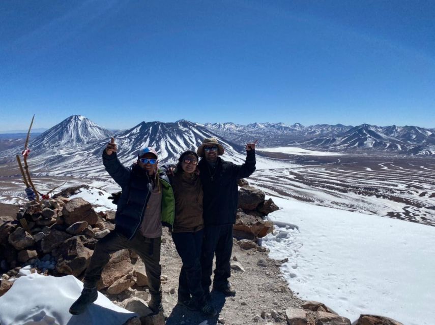 ASCENT TO VOLCANO CERRO TOCO OF 5604masl - The summit view across the Andes