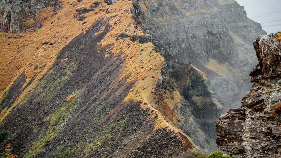 Easter Island: Full Day Ancestral Caves and Orongo Village - Puna Pau explains the red stone crowns