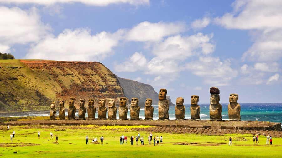 Easter Island: Moai Full Day Private Tour - Ahu Ahahanga and moai in their original positions