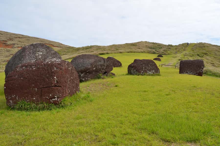 From Hanga Roa: Journey from Orongo to Ana Te Pahu - Rano Kau: a powerful first view