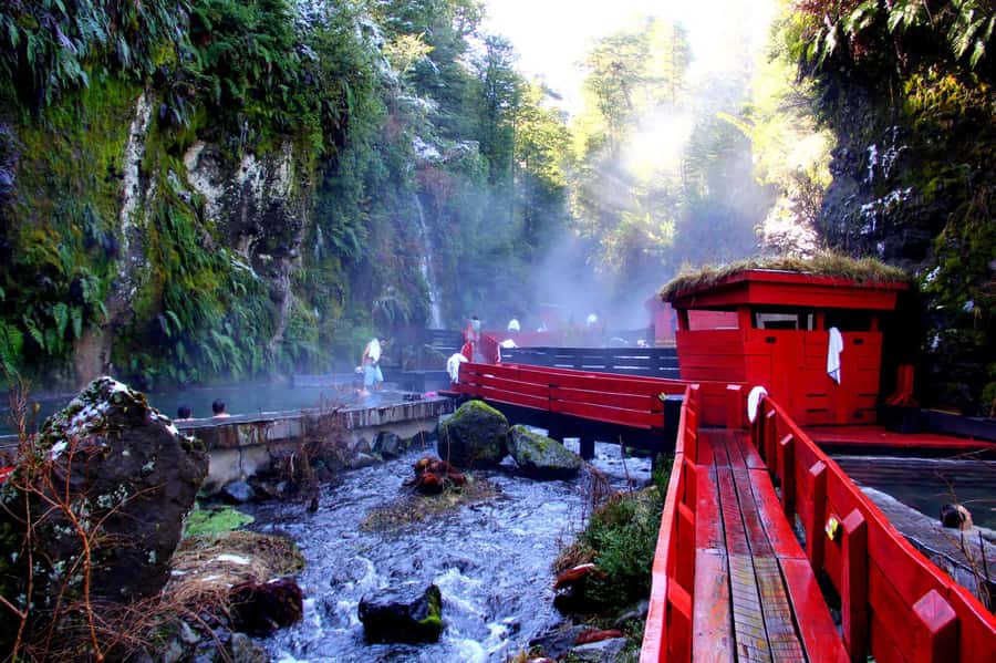 From Pucón: Geometric Hot Springs - The road from Pucón to Lake Calafquén