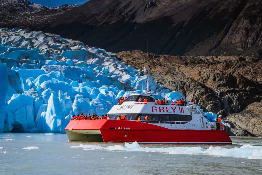 From Puerto Natales: Grey Glacier Tour - Three hours among icebergs on Grey Lake