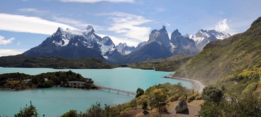 From Puerto Natales: Torres del Paine National Park Trip - El Castillo Hill provides a practical pause
