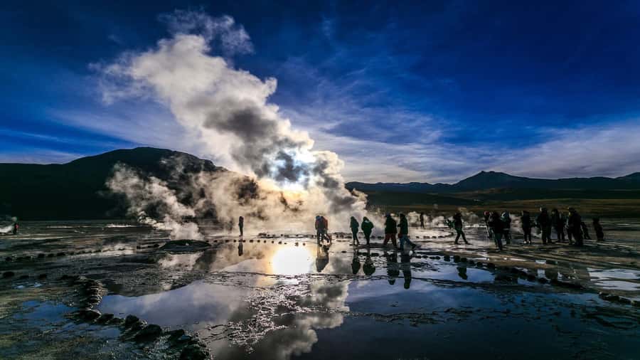 From San Pedro de Atacama: El Tatio Geyser Field & Wetlands - Walking through El Tatio’s 80-plus geysers
