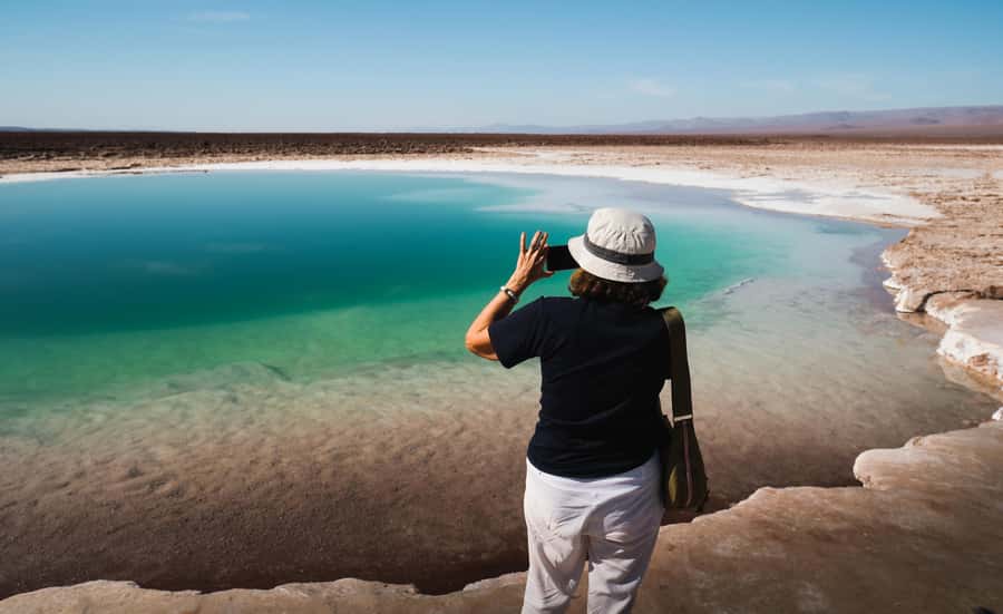 San Pedro Atacama: Baltinache Lagoons - Breakfast beside the salt hills