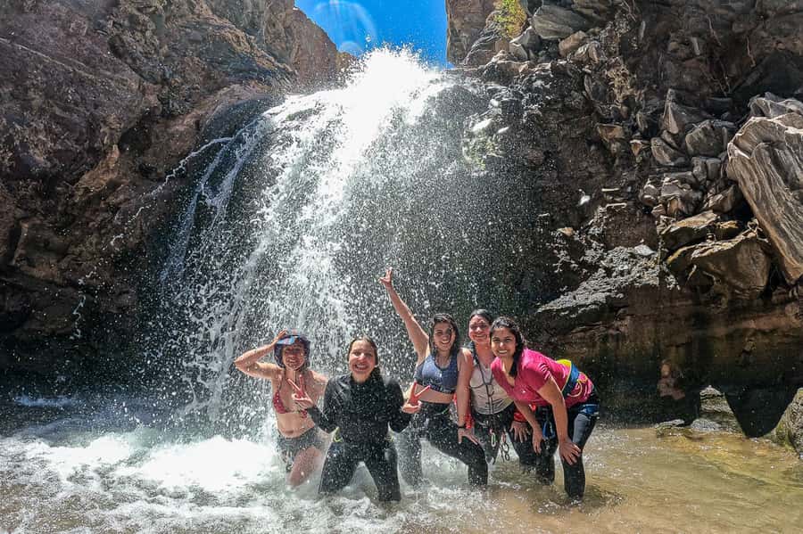 San Pedro de Atacama: Desert Tour with Canyoning & Trekking - The waterfall beach and the final walk