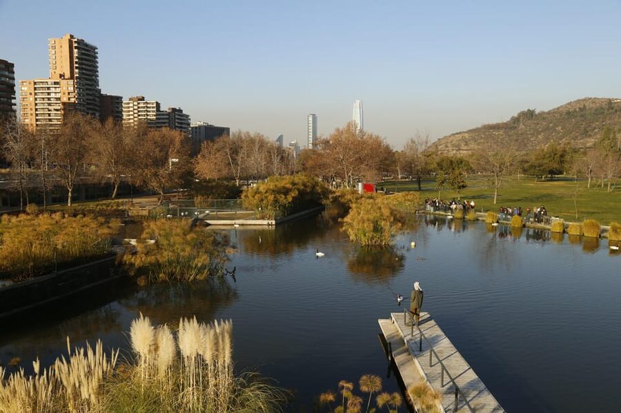 Santiago Half-Day Walking Tour with Hotel Pick up & Brunch - Bicentenario Park shows another side of Santiago