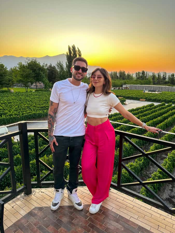 Santiago: Sunset at Vinicola Alyan Family - Seeing the winery from vineyard to production room