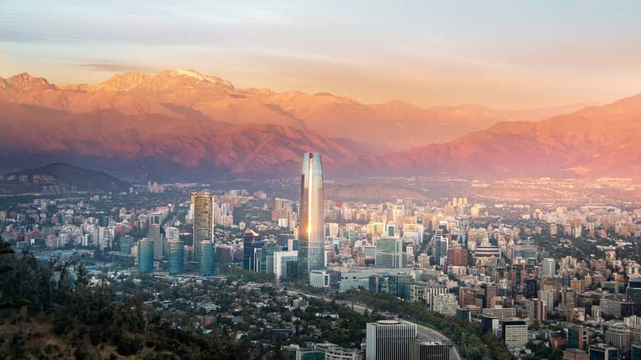 Santiago Sunset: Places where you will see the best sunsets - Leaving Santiago for the Baháí Temple