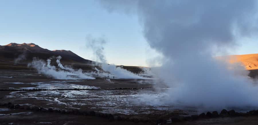 Tatio Geysers Tour: San Pedro de Atacama - The morning ride from San Pedro de Atacama