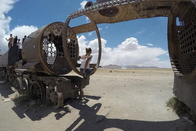 Uyuni Salt Flats 4-days tour from Atacama> private room available - Day two: volcanic rock, black water, and the road to Colcha K
